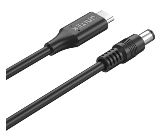 UNITEK Kabel zasilający USB-C Jack 5.5x 2.5mm Toshiba ASUS i inne C14116BK-1.8M - 1192127 - zdjęcie 2